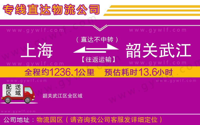 上海到韶關(guān)武江區(qū)貨運(yùn)公司
