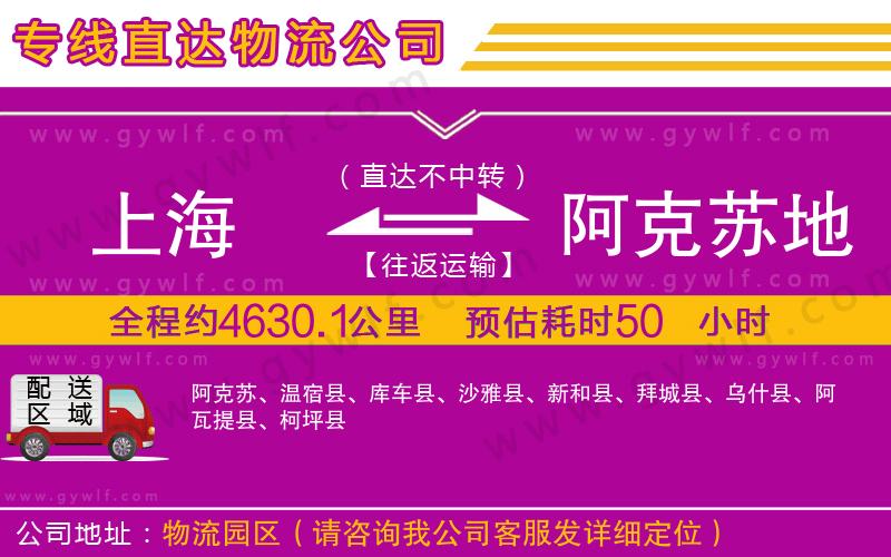 上海到阿克蘇地區(qū)貨運專線
