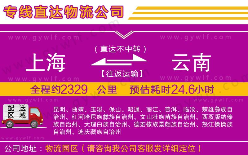 上海到云南貨運公司