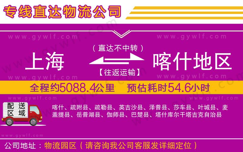 上海到喀什地區(qū)貨運專線
