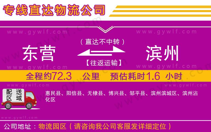 東營到濱州物流公司