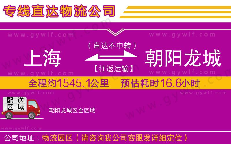 上海到朝陽龍城區(qū)貨運(yùn)專線