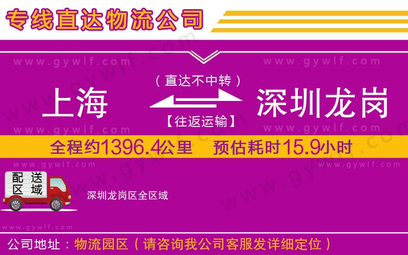 上海到深圳龍崗區(qū)物流專線