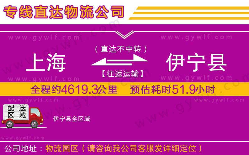 上海到伊寧縣貨運公司