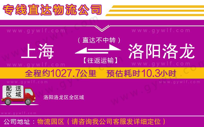 上海到洛陽(yáng)洛龍區(qū)貨運(yùn)專線