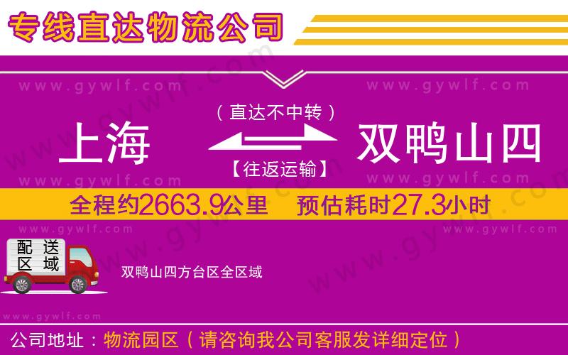 上海到雙鴨山四方臺(tái)區(qū)貨運(yùn)專線