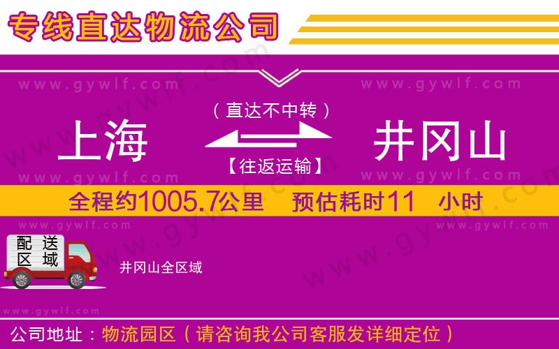 上海到井岡山貨運(yùn)專(zhuān)線