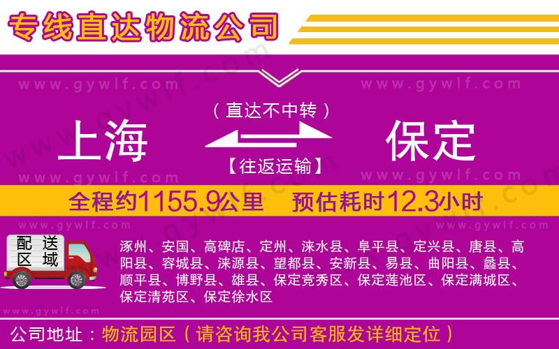 上海到保定貨運(yùn)專線