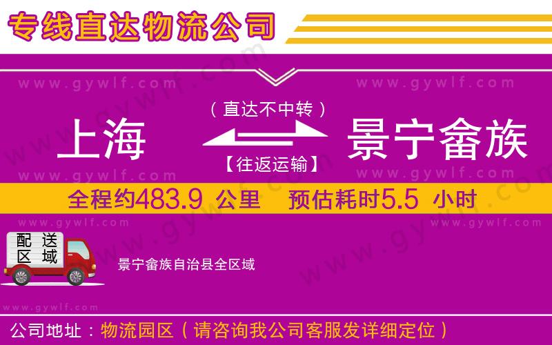 上海到景寧畬族自治縣貨運(yùn)公司
