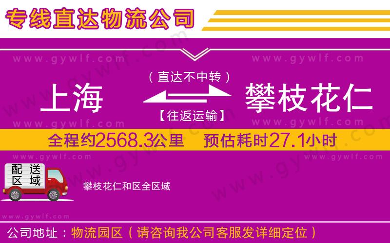 上海到攀枝花仁和區(qū)貨運專線