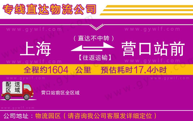 上海到營口站前區(qū)貨運公司
