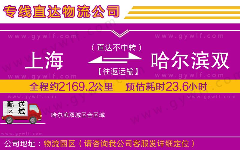 上海到哈爾濱雙城區(qū)物流專線