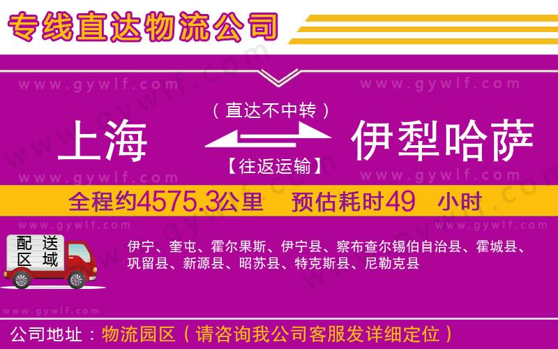 上海到伊犁哈薩克自治州貨運(yùn)專(zhuān)線