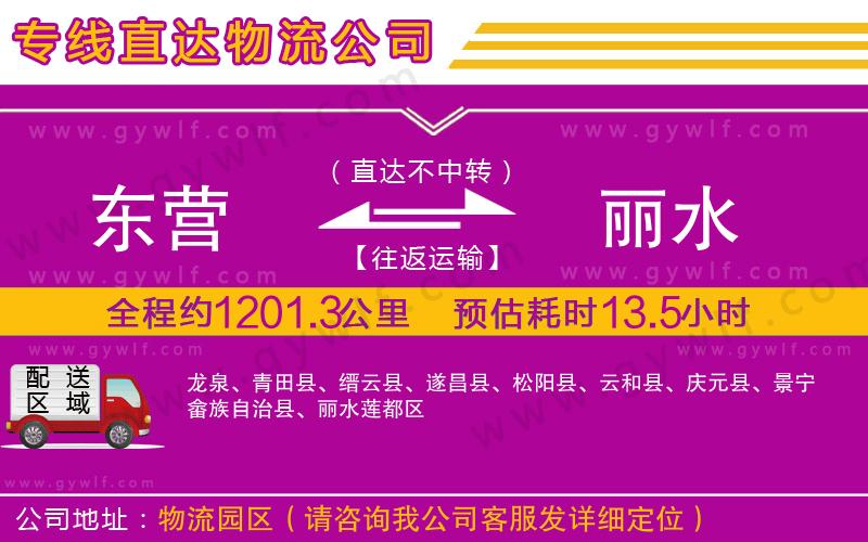 東營到麗水物流公司
