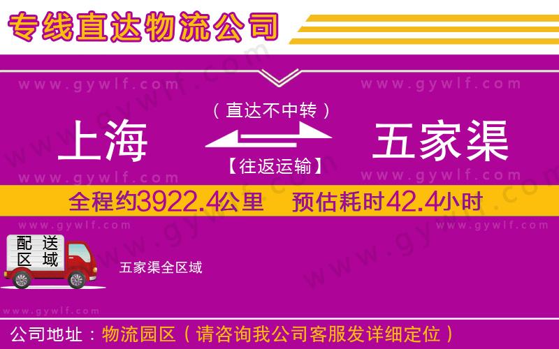 上海到五家渠物流專線