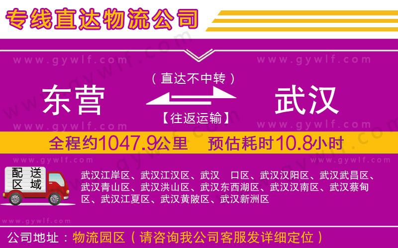 東營到武漢物流公司