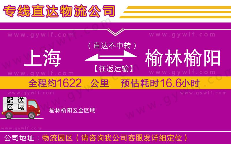 上海到榆林榆陽區(qū)貨運(yùn)專線