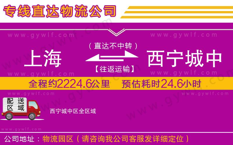 上海到西寧城中區(qū)貨運公司