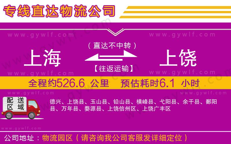 上海到上饒貨運(yùn)專(zhuān)線