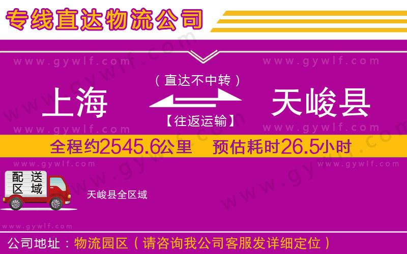 上海到天峻縣貨運(yùn)公司
