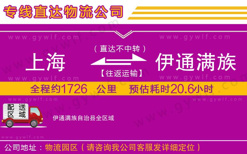 上海到伊通滿族自治縣貨運(yùn)專線