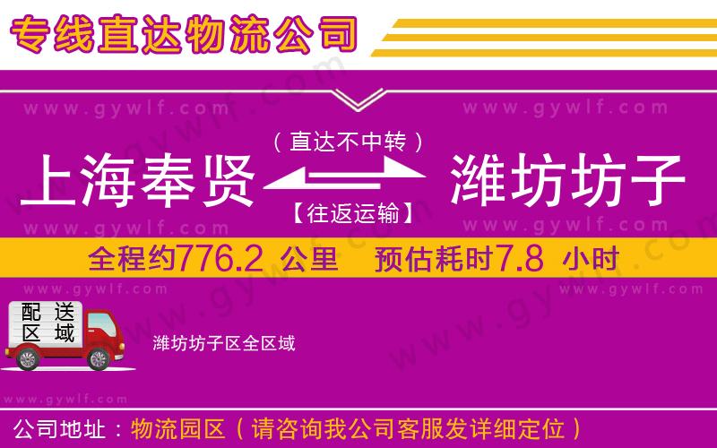 上海奉賢區(qū)到濰坊坊子區(qū)物流公司
