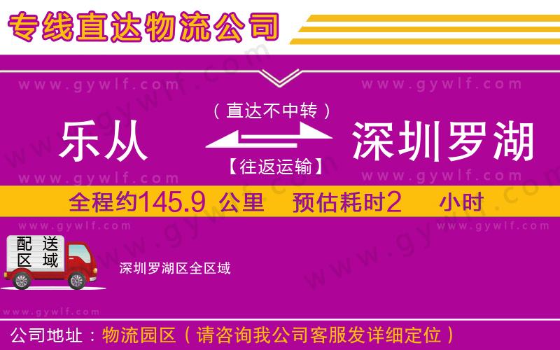 樂從到深圳羅湖區(qū)物流公司