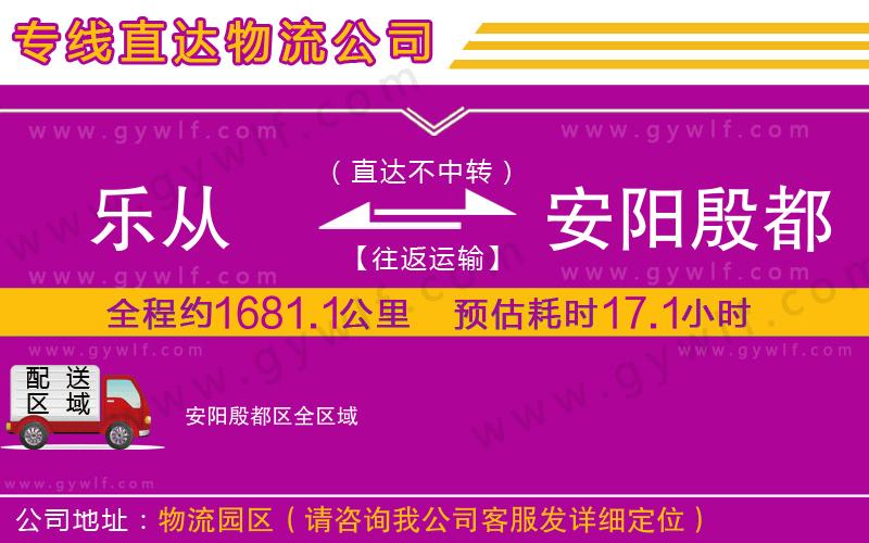 樂從到安陽殷都區(qū)物流公司