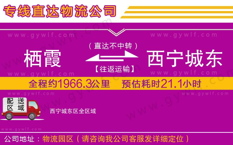 棲霞到西寧城東區(qū)物流公司