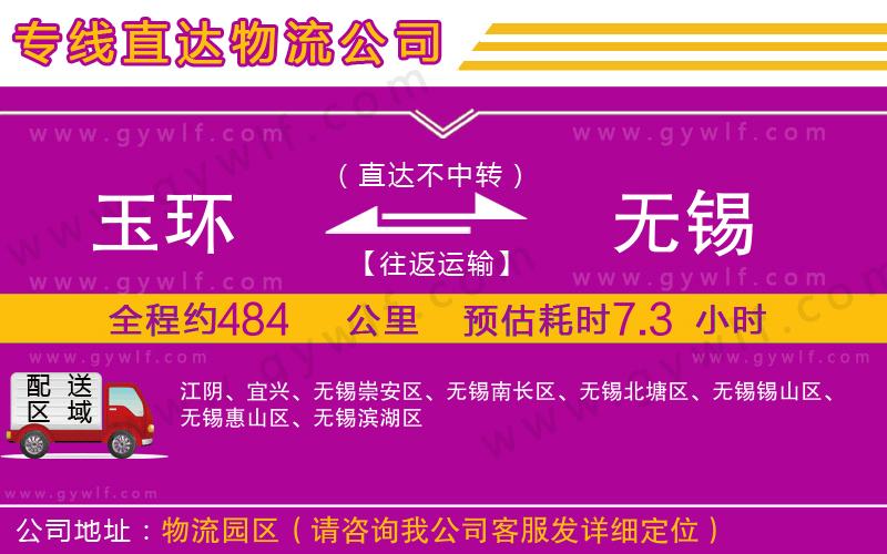 玉環(huán)到無錫物流公司